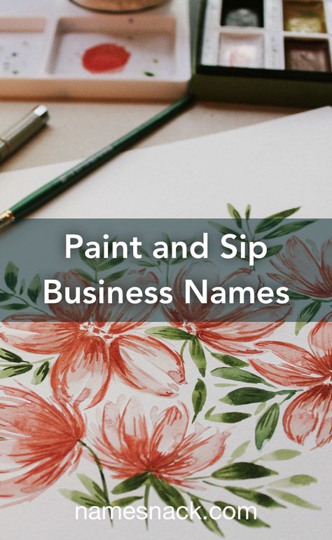 Art Class Names Ideas, Paint And Sip Business Ideas, Creative Names For Art Business, Paint And Sip Business, Art Lounge, Paint Program, Color Lessons, Free Logos, Name For Instagram