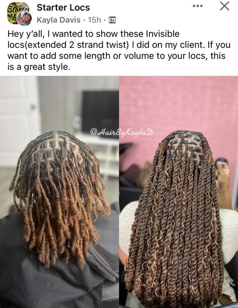 Lace Over Locs, Loc Halo Braid, Extended 2 Strand Twist Locs, Marley Twist Hairstyles Over Locs, Locs In Braids, Twists Over Locs, Braids On Locs, Braids Over Locs, Locs Protective Styles