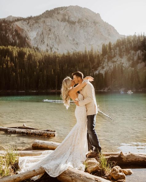 a few snaps from a fairy lake elopement 🧚🏼 🏔️ 💍 Lake Elopement, Glacier National Park Elopement, Montana Elopement, Tennessee Wedding, Bear Lake, Mountain Elopement, Glacier National, Glacier National Park, Elopement