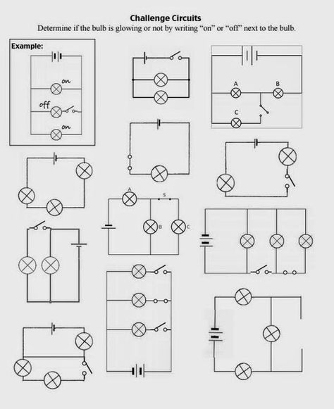 A blog about teaching with free lesson plan ideas and worksheets. Electricity Lessons, Circuits Science, Writing Algebraic Expressions, Circuit Drawing, Series And Parallel Circuits, Physical Science Lessons, Science Electricity, Elementary Worksheets, Physics Classroom