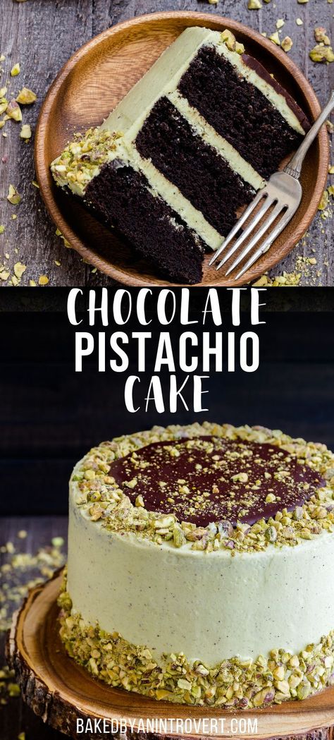 Hersheys Chocolate Cake, Crockpot Chocolate Cake, Pistachio Frosting, Chocolate Pistachio Cake, Chocolate Cream Cheese Buttercream, Matilda Chocolate Cake, Beattys Chocolate Cake, Chocolate Cake With Cream Cheese, Pistachio Cake Recipe