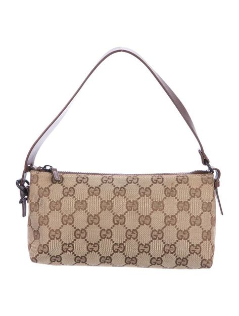 Gucci GG Canvas Pochette Affordable Designer Bags, Valextra Bag, Gucci Pochette, Affordable Designer Handbags, Mini Designer Bags, Tas Vintage, Vintage Designer Bags, Vintage Evening Bags, Perfect Handbag