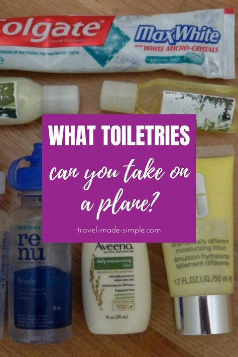 Packing for a flight can be stressful with all the rules about liquids. Here are all the answers to what toiletries can you take on a plane. Plane Toiletries, Carry On Toiletries List, What Can You Take On A Plane, What To Take On A Plane, Toiletries List, Carry On Toiletries, Packing Toiletries, Shaving Lotion, Solid Conditioner Bar