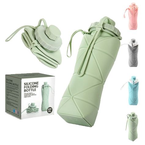 Folding Water Bottle, Foldable Water Bottle, Collapsible Water Bottle, Travel Water Bottle, Portable Water Bottle, Botol Air, Silicone Bottle, Silicone Cups, Retro Mode