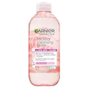 I love using the Micellar Cleansing Water twice a day on my face. It is a gentle exfoliant, brightner, and skin firming product! It's not a harsh product or dries your skin out. Rose Water And Glycerin, Homemade Makeup Remover, Garnier Micellar Water, Garnier Micellar Cleansing Water, Garnier Skinactive, Garnier Micellar, Cleansing Water, Micellar Cleansing Water, Garnier Skin Active