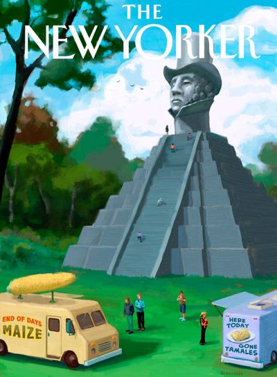 Bruce Mccall, Illustrated Magazine, New Yorker Covers, Tikal, Cover Artwork, New York State, The New Yorker, Magazine Covers, New Yorker