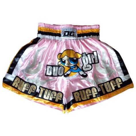 *DaliLuna* Boxing Outfits, Thai Boxing Shorts, Kawaii Shorts, Boxing Clothes, Mma Clothing, Thai Boxing, Boxing Girl, Boxing Shorts, Trouser Outfits