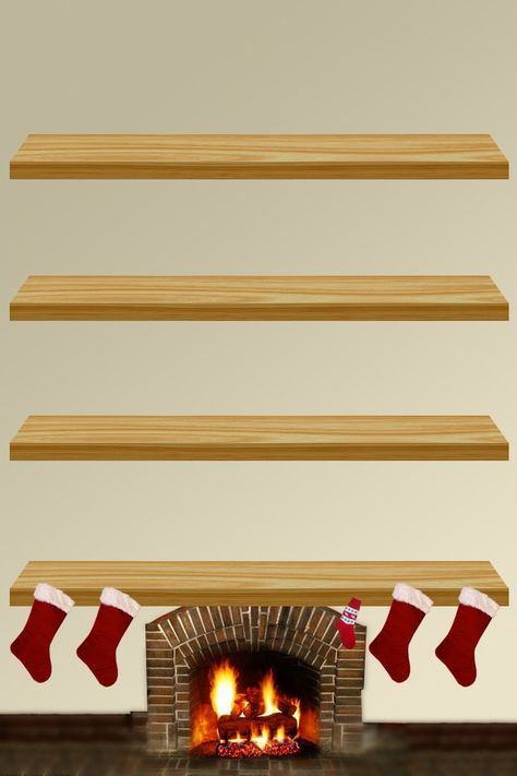 Stockings Christmas Shelf Wallpaper, Christmas Shelves, Iphone Wallpaper Christmas, Background Facebook, Wallpaper Fire, Bookshelf Wallpaper, Work Wallpaper, Phone Paper, Shelf Wallpaper