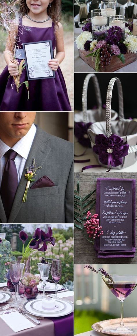 Plum Purple Wedding, Elegant Wedding Colors, Plum Wedding, Wedding Colors Purple, Wedding Color Ideas, Spring Wedding Colors, Fall Wedding Colors, Wedding Decor Elegant, Plum Purple