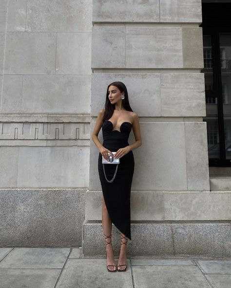 Black Midi Dress Outfit, Midi Dress Outfit, Night Out Outfit, Evening Dresses Elegant, Glam Dresses, Story Instagram, Dress Outfit, Sleeveless Maxi Dress, Elegant Outfit