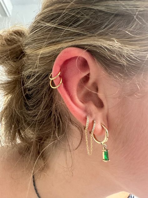 Double Helix Aesthetic, Cute Ear Piercings, Double Helix, Helix Piercing, Helix, Ear Piercings, Piercings, Collage, Pins