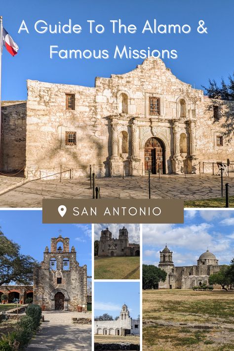 San Antonio is home to five famous Missions, The Alamo, and four others that helped to build the great city of San Antonio. Here's my guide to the Alamo & famous San Antonio Missions. #thealamo #sanantonio #texas San Antonio Texas Missions, Texas Missions, San Antonio Missions, Explore Texas, Mission San Juan Capistrano, San Antonio River, Downtown San Antonio, The Alamo, Adventure Vacation