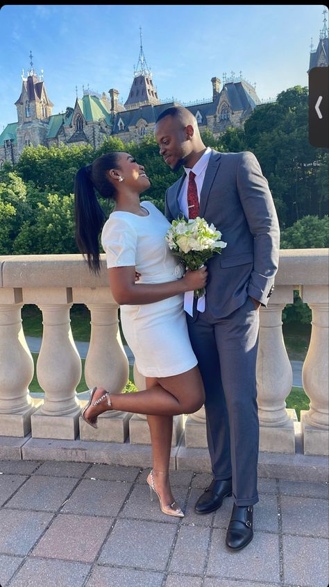 Court Wedding Pictures Photo Ideas, Courthouse Wedding Dress Ideas Classy, Courthouse Wedding Photos Black Couple, Courthouse Wedding Black Couple, Court Marriage Outfit, Civil Wedding Dress Civil Wedding Dress Classy, Civil Wedding Ideas, Civil Wedding Dresses Courts, Courthouse Wedding Photos