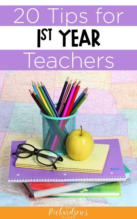 Here are some of the best tips for first year teachers.  From elementary to high school, all new teachers can benefit from some helpful ideas on classroom management, time management, involving parents, and more! #firstyearteacher #newteacher Planning School, Teaching Portfolio, Classroom Goals, Teacher Board, First Year Teaching, Elementary School Classroom, Biology Teacher, Teacher Boards, Classroom Management Tips