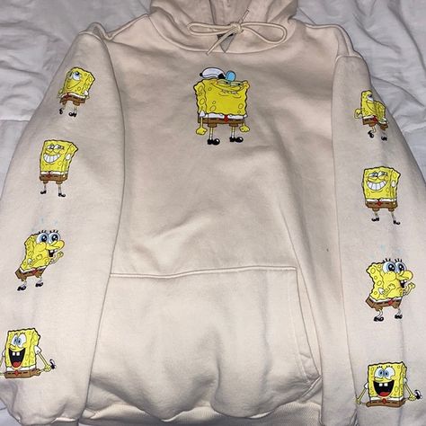 Spongebob hoodie Spongebob Fashion, Spongebob Clothes, Spongebob Outfit, Spongebob Things, Spongebob Hoodie, Fun Slippers, Stylish Hoodies, Sponge Bob, Tomboy Style Outfits