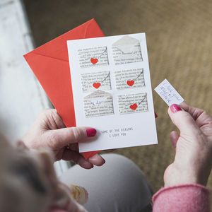 Six Love Note Mini Envelope Valentine's Card - gifts for grandparents Book Envelope, Reasons I Love You, Mini Envelope, Mini Envelopes, Seni Origami, Love Note, Cadeau Photo, Valentines Card