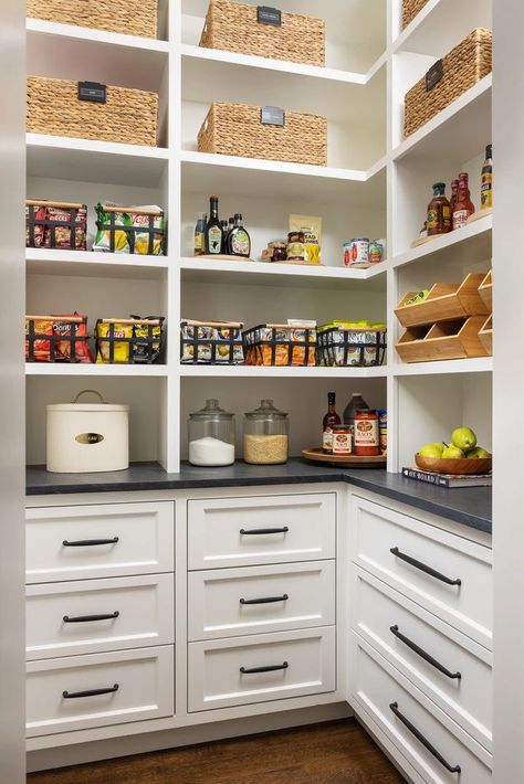 Walk In Pantry Ideas Layout, Small Walk In Pantry, Walk In Pantry Ideas, Pantry Layout, House Pantry, Pantry Inspiration, Dallas House, Pantry Drawers, Pantry Laundry