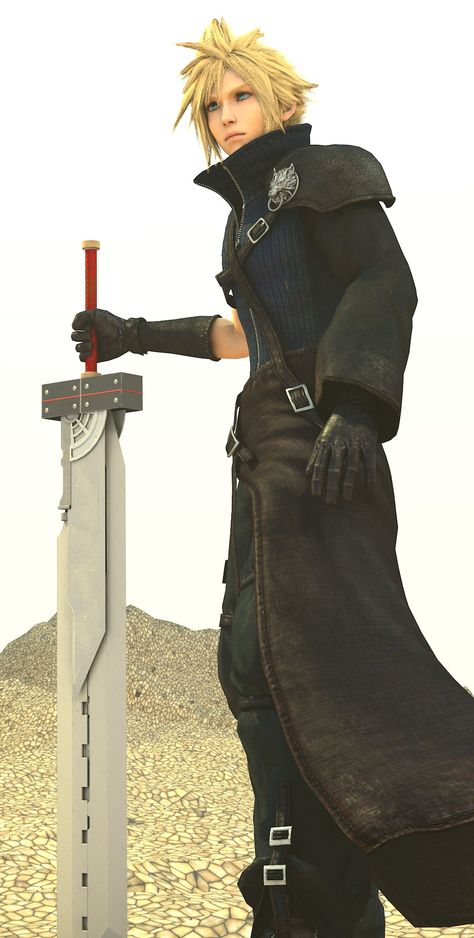 Cloud Strife (FFVII: Advent Children) Cloud Advent Children, Cloud Strife Advent Children, Advent Children Cloud, Transition Goals, Advent Children, Cloud Strife, Final Fantasy Vii, Kids Design, Final Fantasy