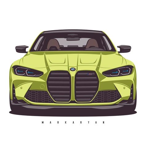 Oleg Markaryan on Instagram: “BMW M3 G80. Initially, like many others, I was very skeptical about the new BMW M3 / M4 front grille design. But after a while, I can say…” Oleg Markaryan, A3 Hatchback, New Bmw M3, Samsung Wallpapers, Bmw Art, Ford Logo, Drawing Wallpaper, Car Themes, New Bmw