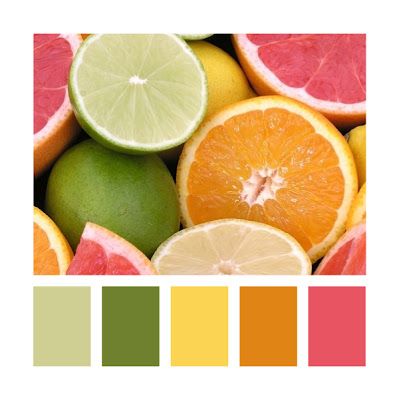 My Party Design: Colour Palettes - Citrus Fresh Fruit Recipes, Citrus Fruits, Colorful Fruit, Limes, Fruit And Veg, Citrus Fruit, Fruit Recipes, Colour Schemes, Fruits And Veggies