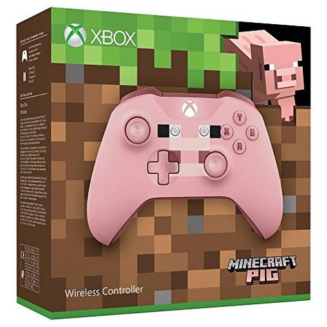 Control Xbox, Minecraft Merchandise, Minecraft Pig, Xbox Wireless Controller, Custom Consoles, The Creeper, Xbox 1, Video Game Room Design, Video Games Xbox