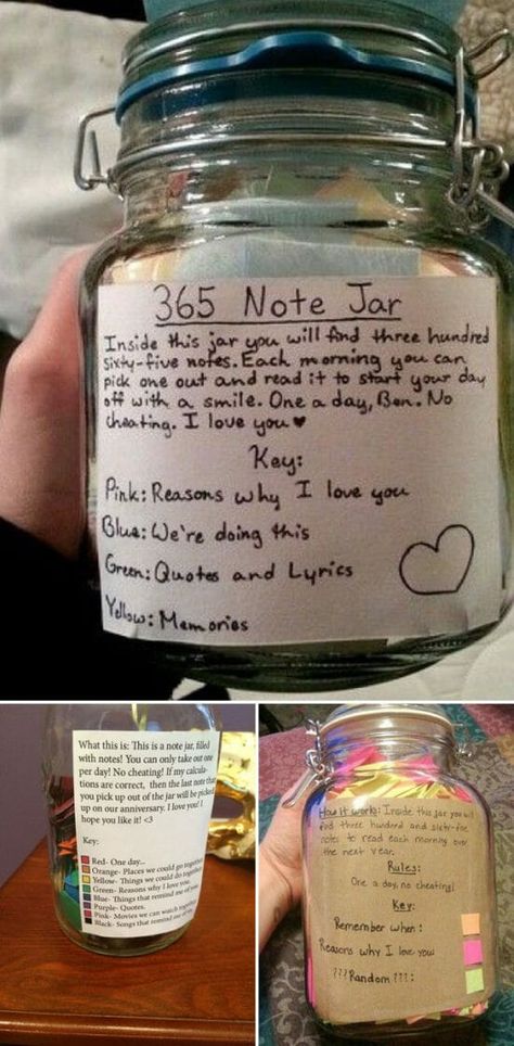 365 Note Jar, Gifts For Boyfriend Long Distance, 365 Jar, Diy Christmas Gift Ideas, Stocking Stuffers For Teens, Presente Diy, Diy Jul, Reasons Why I Love You, Stocking Stuffers For Men