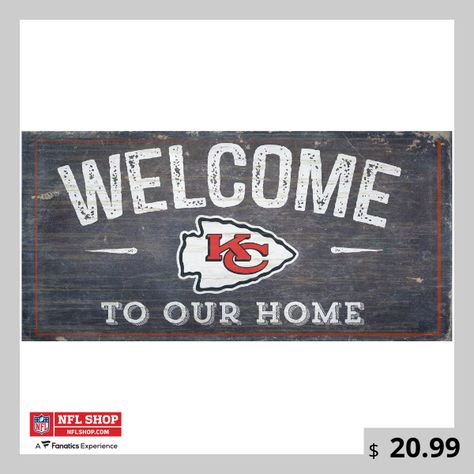 Welcome To Our Home Sign, Chiefs Wallpaper, Our Home Sign, Chiefs Kingdom, Kansas City Chiefs Logo, Ku Jayhawks, Football Signs, Kansas City Football, Kansas City Chiefs Football