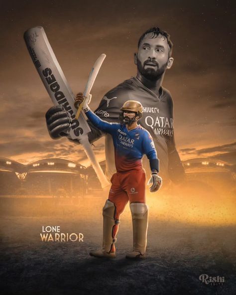 DINESH KARTHIK, THE FINISHER...!!!! 83 (35) with 5 fours and 7 sixes - an absolute gun innings by DK in the mammoth run chase of 288. The 38 year old put on an exhibition at the Chinnaswamy. This knock will be celebrated for a long time. 🫡❤️ #dineshkarthik #rcb #viratkohli #ipl2024 #rcbvssrh #graphicdesign #graphicdesigner #posterdesign #sportsgraphics #sportsdesign #photomanipulation #photoediting Dinesh Karthik, Sports Graphics, Sports Design, Knock Knock, Year Old, Poster Design, Photo Editing, Running, Collage