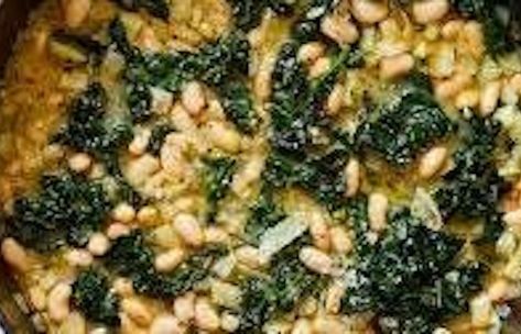 Braised White Beans and Greens with Parmesan Recipe - Prudent Produce | Prudent Produce Braised White Beans And Greens Nyt, Braised White Beans With Greens And Parmesan, Braised White Beans And Greens With Parmesan, Braised White Beans And Greens, White Beans And Greens, Braised White Beans, Beans And Greens, Vegetarian Main Course, Parmesan Recipe