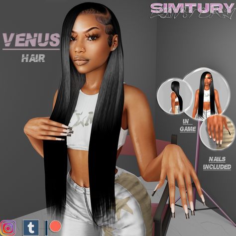 The Sims 4 Cc For Women Hair, Sims 4 Hair Products Cc, Sims 4 Cc Urban Nails, The Sims 4 Cc Clothing Urban, Sims 4 Cc Black Hair Alpha, Sims 4 Urban Face Presets, Ts4 Cc Hair Black, Mods For Sims 4 Hair, Sims 4 Black Alpha Cc