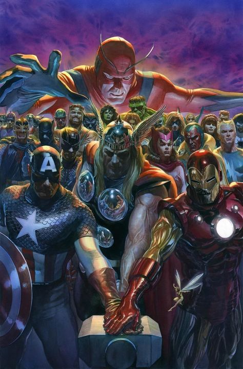 Wallpaper Avengers, Marvel Fanart, Avengers Art, Comic Poster, Marvel Artwork, Avengers Comics, Alex Ross, Marvel Comic Universe, Marvel Comics Art