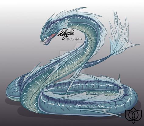 Percy is heartbroken. He leaves for a day, and returns with a engagem… #fanfiction #Fanfiction #amreading #books #wattpad Snake Monster, Ocean Monsters, Lake Monsters, Monster Legends, Humanoid Creatures, Sea Serpent, Fantasy Life, Snake Art, Water Dragon