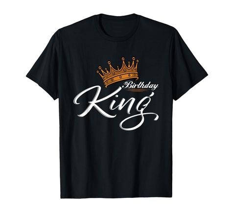 PRICES MAY VARY. King Queen Fashion Gift Idea Crown King Queen The fun design titled Crown with writing KING. Go through life with a lot of humour, fun and happiness with this King motif. For friends and family to laugh together. Lightweight, Classic fit, Double-needle sleeve and bottom hem Black T-shirt For Birthday And Father's Day, Black T-shirt For Birthday Gift On Father's Day, Black T-shirt For Father's Day Birthday Gift, Funny T-shirt For Birthday And Father's Day, Novelty Graphic Print Birthday T-shirt, Funny Birthday Gift T-shirt With Letter Print, Funny T-shirt With Letter Print For Birthday, Funny Letter Print T-shirt For Birthday Gift, Funny Letter Print T-shirt For Birthday