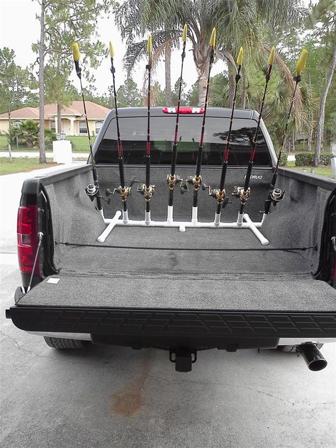 Fishing Pole Storage, Fishing Pole Holder, Fishing Poles, Fishing Rod Storage, Fishing Diy, Fly Fishing Rods, Fishing Rod Holder, Fishing Guide, Fishing Rods