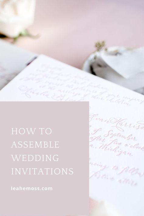 How To Pack Wedding Invitations, How To Put Together Wedding Invitations, How To Stuff Wedding Invitations, Assemble Wedding Invitations, How To Assemble Wedding Invitations, Assembling Wedding Invitations, Invitation Etiquette, First Wedding Anniversary Gift, Traditional Wedding Invitations