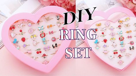 Diy Rings Without Wire, Diy Cute Rings, Handmade Rings Diy, Idea Craft, Rings Diy, Wire Diy, Diy Ring, Cute Ring, How To Make Rings