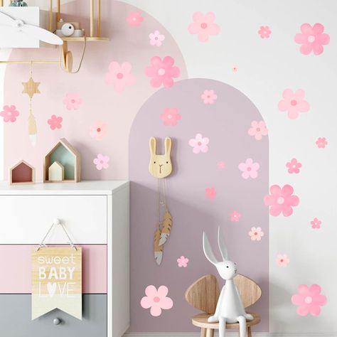 PRICES MAY VARY. Bring the Beauty of Daisies into Your Home - Infuse your space with the delicate charm of daisies with our stunning wall decals. Perfect for adding a touch of nature-inspired elegance to any room, these daisy-themed stickers will brighten up your space and bring a smile to your face. Create a Refreshing Atmosphere - Transform your walls into a blooming garden of daisies with our intricately designed decals. Whether you're decorating a bedroom, living room, or nursery, these deca Boho Flower Wall, Bedroom Bookcase, Kids Room Shelves, Girly Nursery, Bedroom Stickers, Daisy Wall, Nursery Rainbow, Girl Bedroom Walls, Space Themed Nursery