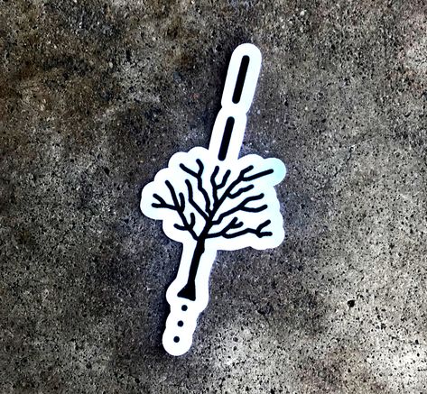 XXXTentacion Tree tattoo replica sticker. Available in 3 sizes and printed on high quality glossy sticker stock. Mrs Tattoo, Hop Tattoo, Simple Tats, Tattoo Tree, Tree Sticker, Pine Tree Tattoo, Sharpie Tattoos, Handpoke Tattoo, Chinese Tattoo