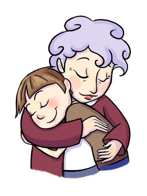 Cartoon Grandma And Granddaughter Clipart - Clipart Kid Hugging Drawing, Cartoon Grandma, People Hugging, Grandma Photos, Clip Art Library, Lotus Art, Small Canvas Art, Edgar Allan, Small Canvas