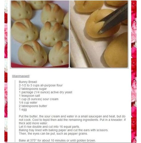 Bunny Dinner Rolls, Bunny Bread, Fest Mad, Easter Baking, Easter Dinner, Dessert Bread, Dinner Rolls, Easter Recipes, Creative Food