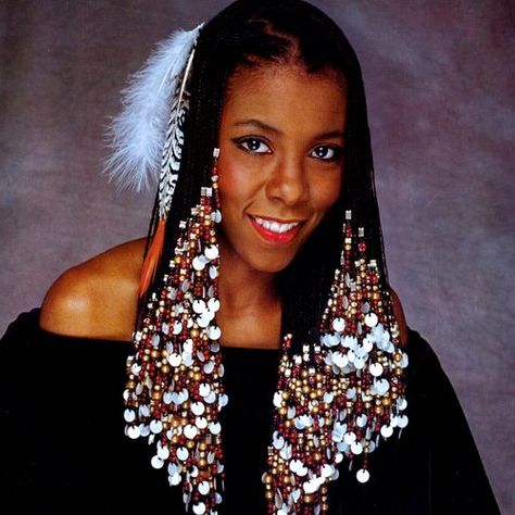 Braids with beads, cowry shells, and more Black Hair History, Patrice Rushen, Cantu Curls, American Hairstyles, Fulani Braids, Braids With Beads, Forget Me Nots, African American Hairstyles, Hair Beads