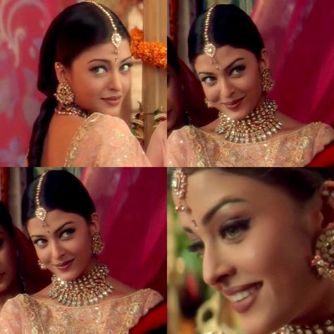 Aishwarya Rai Hum Dil De Chuke Sanam Look, Aishwarya Rai Movie Looks, Nandini Hum Dil De Chuke Sanam, Hum Dil De Chuke Sanam Aishwarya Dresses, Hum Dil De Chuke Sanam Aishwarya Outfits, Nandini Core Aesthetic, Aishwarya Rai Jewellery, Aishwarya Rai Hum Dil De Chuke Sanam, Bollywood Artwork