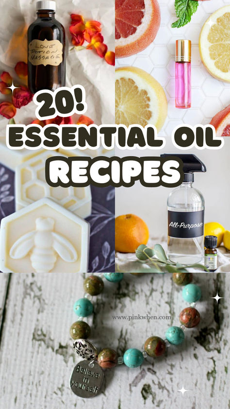 Looking to bring the power of essential oils into your home with easy, natural DIY projects? You’re in the right place! Essential oils are not just for diffusing – they’re incredibly versatile and can be used to make everything from a refreshing room spray to an effective bug repellent. Things To Do With Essential Oils, Essential Oil Diy, Diy Essential Oil Recipes, Fall Decor Diy Crafts, Essential Oil Diffuser Blends Recipes, Diy Crafts Bookmarks, Diy Crafts Life Hacks, Summer Grilling Recipes, Pinterest Diy Crafts