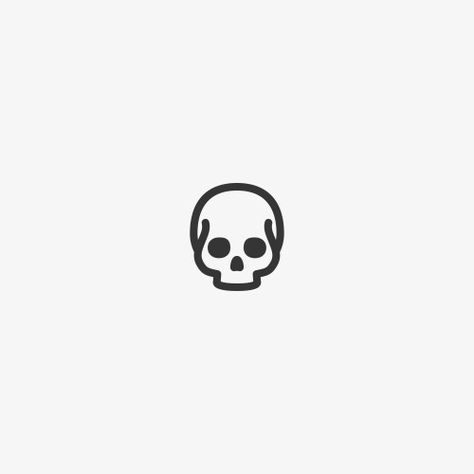 minimalist skull itty bitty Minimalist Skull Tattoo, Small Skull Tattoo, Tato Jari, Pola Tato, Simple Skull, 심플한 그림, Tato Henna, Sugar Skull Tattoos, Small Skull