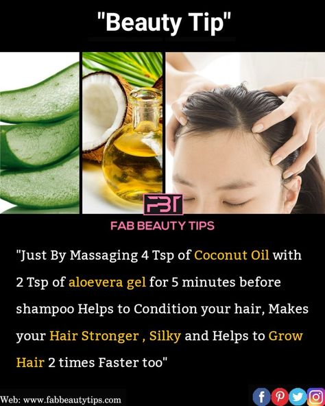 Coconut Oil And Aloe Vera For Hair, Aloe Vera Gel For Hair, Gel For Hair, Hair Coconut Oil, Coconut Oil Hair Growth, Quick Hair Growth, Rosemary Water, Homemade Hair Treatments, Coconut Oil Hair Mask