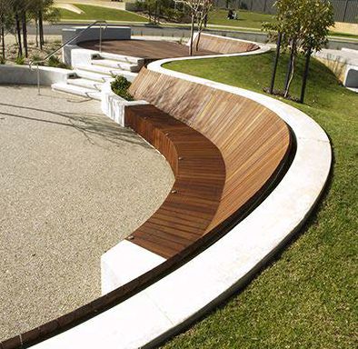 Villa Architecture, Curved Bench, Urban Landscape Design, Public Seating, Landscape Architecture Design, Urban Furniture, Garden Architecture, Bench Designs, Parking Design