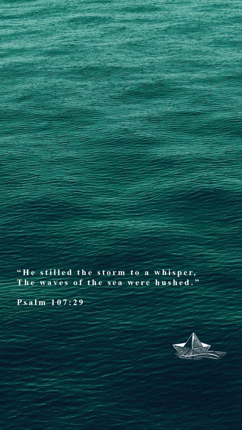 Bible Verse About Waves, Bible Verse With Nature Background, Bible Ocean Quotes, Bible Verses Lockscreen, Bible Verse About Water, Cold Bible Verses, Bible Verses About The Ocean, Lockscreen Bible Verses, Bible Verse About Nature