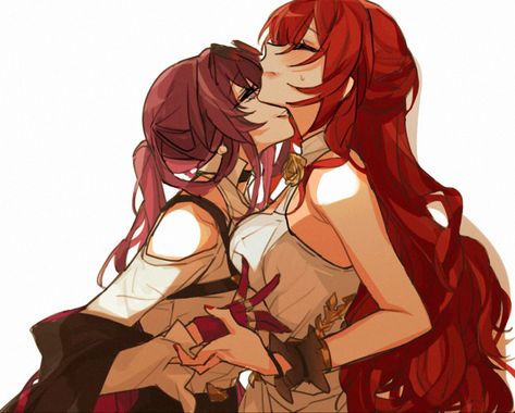 @ yellowdog2020 on twt Kafka And Himeko, Kafka X Himeko, Woman Loving Woman, Drawing Examples, Creative Drawing Prompts, Lesbian Art, Star Trails, Star Character, Yuri Anime