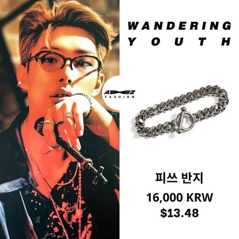 Wooyoung Fashion, Ateez Fashion, Kpop Closet, Hot Damn, E Magazine, Bracelet Ring, Young Fashion, Ring Necklace, Magazine