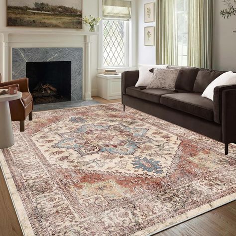 Amazon.com: Artnice Persian Rugs for Living Room 8x10, Vintage Carpet for Bedroom Non-Shedding, Non-Slip Area Rug Washable Entry Rugs for Inside House or Indoor Office, Kitchen,Dining Room, Home Decor, Blue : Home & Kitchen Persian Rug Kitchen, Entry Rugs, Carpet For Bedroom, Home Decor Blue, Inside House, Rugs For Living Room, Office Kitchen, Persian Rugs, Bedroom Carpet